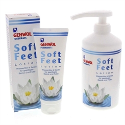 GEHWOL Fusskraft Soft Feet Lotion, Fußcreme mit Hyaluron, Wasserlilie 