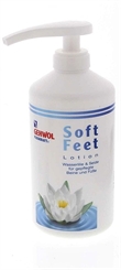 GEHWOL Fusskraft Soft Feet Lotion, Fußcreme mit Hyaluron, Wasserlilie 500 ml mit Spender