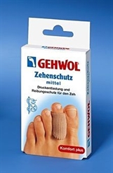 GEHWOL Zehenschutz, Zeh Druckschutz, Reibungsschutz zur Entlastung der Fußzehen Mittel