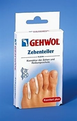 GEHWOL Zehenteiler, Reibungsschutz für engstehende Zehen aus Gel 