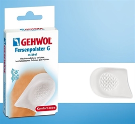 GEHWOL Fersenpolster G, Gel Polster Druckschutz für Ferse, Fersensporn 