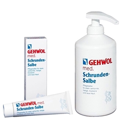 GEHWOL med. Schrunden Salbe, Pflegesalbe verhornte, rissige, trockene, raue Haut, 