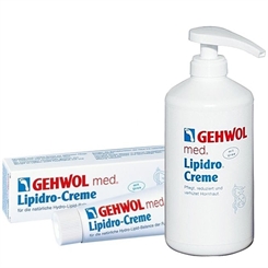 GEHWOL med. Lipidro Creme, Fusscreme mit Urea, bei Hornhaut, trockener Haut, 