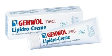 GEHWOL med. Lipidro Creme, Fusscreme mit Urea, bei Hornhaut, trockener Haut, 75 ml