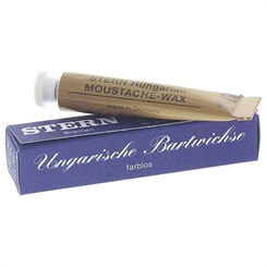 Ungarische Bartwichse, von Stern, Made in Germany Hungarian Moustache Wax, farblos 