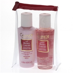 Guinot 2-teiliges Reinigungsset Reinigungsmilch, Gesichtswasser für trockene Haut 