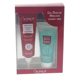 GUINOT Gel Douche Minceur, Set, Entschlacken und Entwässern, Körperpflege, formende Körperlotion, 125ml + 100ml 