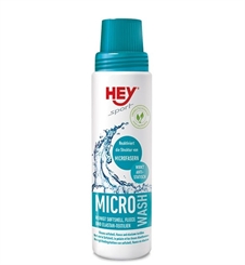 HEY sport MICRO WASH Waschmittel für Sportkleidung Microfaser oder Fleece Textilien mit reaktivierender Eigenschaft 250 ml