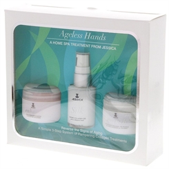 JESSICA Ageless Hands 3-teiliges Heimpflegeset, Spa-Behandlung für Zuhause 