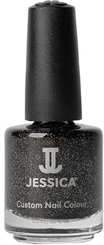 Jessica Nagellack 645 Black Ice, Schwarz - Schimmernd, 14,8ml 