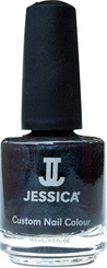 Jessica Nagellack 710 Colour Casablanca, Grau, Schwarz, Metallig, 14,8ml 