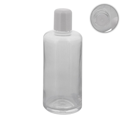 Kosmetik-Flakon m. Spritzverschluß, 200 ml Kosmetex Flasche m. Tropfverschluss, Klarglas, leer 