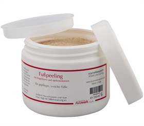 Aurawerk Fuß-Peeling, Beinpeeling mit Ringelblume entfernt sanft die Hautschuppen f. Top gepflegte, samtweiche Füße - Beine, 250ml 