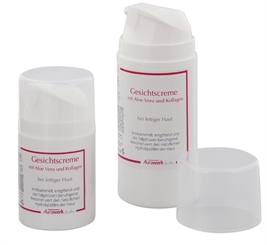 Aurawerk Gesichtscreme 100ml bei öllig fettiger Haut mit Aloe Vera und Kollagen, fat oily Skin Cream 