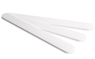 Kosmetik-Spatel Plastik weiß Kosmetex, zum Auftragen und Entnehmen von Cremes aus Dosen, 15cm 