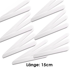 Kosmetik-Spatel weiß Kosmetex, zum Auftragen und Entnehmen von Cremes aus Dosen, Cremespatel 15cm 20 Stück