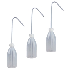 3x 250ml Enghals Laborflaschen mit Steigrohr, Spritzflasche Laborqualität für Flüssigkeiten aller Art 
