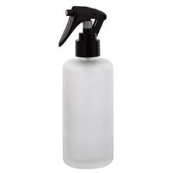 Glas Sprüh-Flasche 200 ml Kosmetex Mattglas mit Sprühkopf Zerstäuber, leer 
