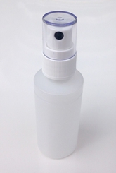 Luzente Kunstoff-Flasche mit Sprühkopf Sprühflasche leer, rund, halbtransparent, 50 ml 