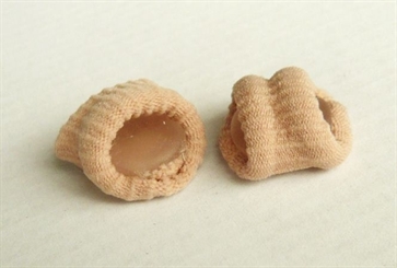 2x Gel Druckschutz für den Zeh bei Hühneraugen Zehenringe aus Polymer-Gel. Klein