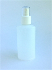 Luzente Kunstoff-Flasche mit Sprühkopf Sprühflasche leer, rund, halbtransparent, 150 ml 150 ml