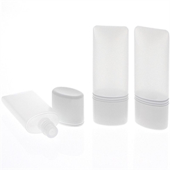 Kosmetex leere Tube für Flüssigkeiten, Cremes Plastik ideal für Reise, 30ml 3× 30 ml
