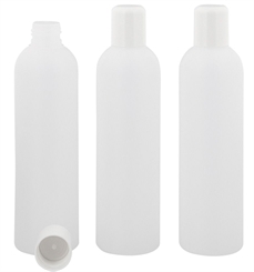Leere Flasche, Kunststoff, m. Spritzeinsatz, 250 ml Kosmetex BOSTON, Plastik, halbtransparent 