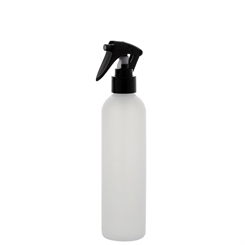 Leere Sprühkopf-Flasche 250ml, Kosmetex Sprühflasche, Plastik, zylindrisch, halbtransparent 