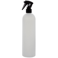 Leere Sprühkopf-Flasche 500ml, Kosmetex Sprühflasche, Plastik, zylindrisch, halbtransparent 