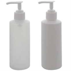 Leere Flasche mit Seifenspender, Lotionspender, Kosmetex Gelspender, leer, rund, 200 ml 