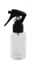Glas Sprüh-Flasche 50 ml Kosmetex Klarglas mit Sprühkopf Zerstäuber, leer 