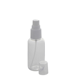 Kleine leere Sprühflasche Kosmetex mit Zerstäuber, Kunstoff 