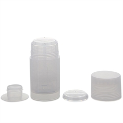 Kosmetex Deo Stick Flasche 75ml, leer, Kunststoff, nachfüllbar, für selbsthergestellte Deos, tropfsichere Konsistenzen, 1 Stück 