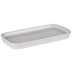 Kammschale "Bianca" aus weißem Porzellan Kosmetex f. Bad Accessoires 