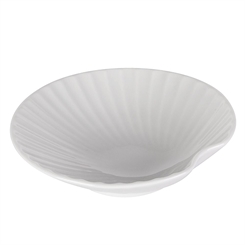 Seifenschale Muschelschale Porzellan Kosmetex Garnitur "Bianca" Bad Accessoires Muschel 13cm