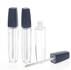 3 glasklare Lipgloss Flaschen mit Applikator, 7ml Kosmetex Lipgloss-Garnitur DIY 3 Stück