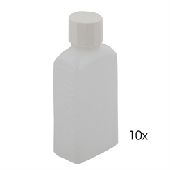 Leere Plastikflaschen, Kunststoff-flaschen Spritzverschluß, Kosmetex Vierkantflasche, eckig 