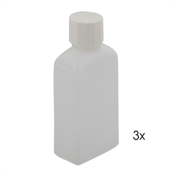 Leere Plastikflaschen, Kunststoff-flaschen Spritzverschluß, Kosmetex Vierkantflasche, eckig 