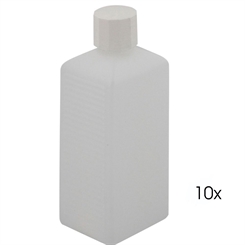 Leere Plastikflaschen, Kunststoff-flaschen Spritzverschluß, Kosmetex Vierkantflasche, eckig 