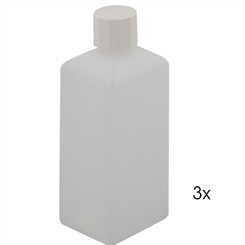 Leere Plastikflaschen, Kunststoff-flaschen Spritzverschluß, Kosmetex Vierkantflasche, eckig 