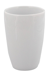 Zahnputzbecher Nouvelle aus weißem Porzellan Kosmetex Becher Bad Accessoires 