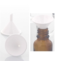 Parfümtrichter Kosmetex, kleiner Trichter 3.2 cm zum Umfüllen von Parfums, Essenzen, Puppentrichter, Kunststoff 