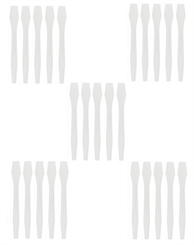 Weisse große Spatel 13 cm, Kosmetex Cremespatel, Kosmetikspatel, 