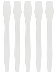 Weisse große Spatel 13 cm lang, Kosmetex Cremespatel, Kosmetikspatel, 