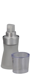Glas-Flakon, tailliert, matt, m. silber Parfüm-Zerstäuber Kosmetex Pumpzerstäuber f. Raumduft, 15 ml, leer 