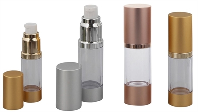 Eleganter Kosmetex Airless Alu Pumpspender, Cremespender, Lotion und Gelspender zum selbst Befüllen 