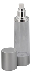 Eleganter Kosmetex Airless Alu 100ml Pumpspender, Gold, Cremespender, Lotion und Gel-Spender zum selbst Befüllen 