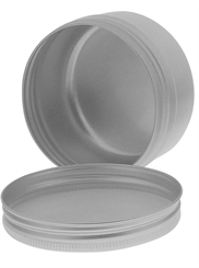 Schraubdose 50ml, Alu-Tiegel aus Aluminium, m. Schraub-Deckel, leer, Kosmetex Kosmetik-Dose, Cremedose 10x 50ml