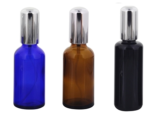 Glas Zerstäuberflasche, Sprühflakon, m. Pumpzerstäuber Kosmetex Parfümflakon, leer 