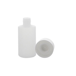 Kosmetex leere Flasche 150ml, mit Tropfverschluß, Spritzeinsatz für Flüssigkeiten, halbtransparent Plastik, Deckel weiß, 1 Stück 